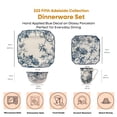 thumbnail image 3 of 222 Fifth Adelaide Square Blue Toile Porcelain Dinnerware Set, 16-Piece, 3 of 11