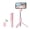 Pink, variant on Extendable Selfie Stick Tripod with Fill Light & Bluetooth Remote, Cell Phone Stand for Selfies Live Streaming Vlogging