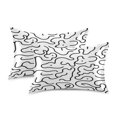 thumbnail image 2 of Art Black and White Pattern Satin Pillowcase 20''x30'' Double-Sided Print Soft Wrinkle Resistant, 2 of 9