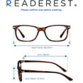 thumbnail image 3 of Readerest Blue Light Blocking Reading Glasses Bourbon Tortoise 075, 3 of 6