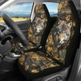 thumbnail image 2 of Kuiaobaty Car Seat Cover for Women, Non-Slip Front Bench Protection Auto Accessories Universal Fit Most Vehicles, Wolf Camo Hunting Forest, 2 of 7