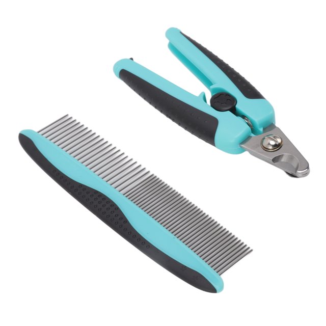 Pet Grooming Tools, ABS Prevent Slipping Pet Nail Clippers And Comb For Puppies For Kittens
