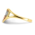 thumbnail image 3 of 10K Yellow Gold Polished MOMMY Flower Heart Ring, 3 of 5