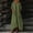 A530 Army Green, variant on Women's Linen Casual V-Neck Maxi Dress Loose Fit Long Sleeve Cotton Kaftan Dress with Pockets Oversized Flowy Robe For Daily Loungewear Vacation Travel
