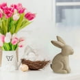 thumbnail image 3 of Wooden Easter Bunny Figurine Unpainted DIY Craft Ornament For Home Classroom Easter, 3 of 5