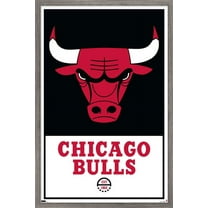 NBA Chicago Bulls - Logo 21 Wall Poster, 14.725" x 22.375", Framed