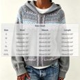 thumbnail image 3 of QUNYINEY Cardigan Sweaters for Women Zip Up Plus Size Cardigan Sweater Knit Hooded Long Sleeve Vintage Winter Tops, 3 of 5