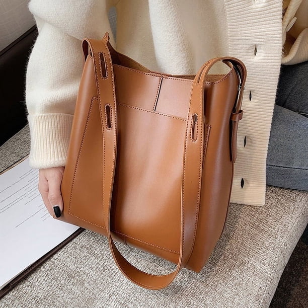 Bolsos de mujer de primavera de gran capacidad, bolsos de mujer, bolsos de hombro estilo retro de moda a la moda