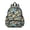 Geometric Multicolor Cat Blue Pattern, variant on Galaxy Cat Head Black Pattern Cute School Backpack with Padded Back and Adjustable Shoulder Straps 13.4"x11"x4.7"