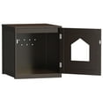 thumbnail image 2 of ZENY Decorative Cat House Pet House, Cats Furniture Cabinet 18.9"W x 20.9"D x 20.9"H Brown, 2 of 8