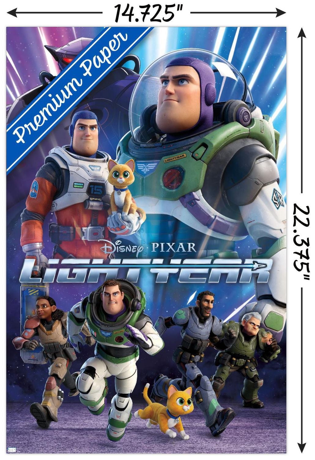 Disney Pixar Lightyear - Group Wall Poster with Magnetic Frame