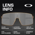 thumbnail image 4 of Oakley OO6013 Sutro TI Rectangle Shaped Non-Polarized Sunglasses for Men - Includes Official Eyewear Kit - Matte Gold Frame with Prizm Black Lens, 4 of 6