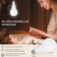 thumbnail image 2 of Pack de 6 Focos Recargables para Casa, 6500K, 9W, E27, 100-240 Volts, 800 lumens, Focos Led luz Blanca, Foco LED de Emergencia Portátil, para Apagones, Acampadas al aire libre, Huracanes, 2 of 3