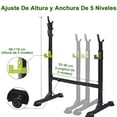 thumbnail image 4 of Soporte para Sentadillas Ajustable Estación de Sentadilla Marco de Acero, Squat Rack Press de Banca Soporte de Barra Levantamiento de Pesas, Máquina de Fitness Gimnasio en Casa, Carga 300kg, 4 of 6