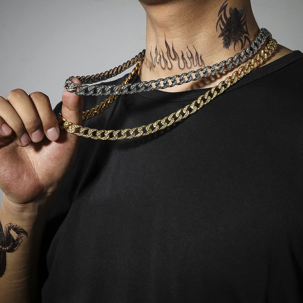Diamond Cuban Chains Jewelry | Walmart 