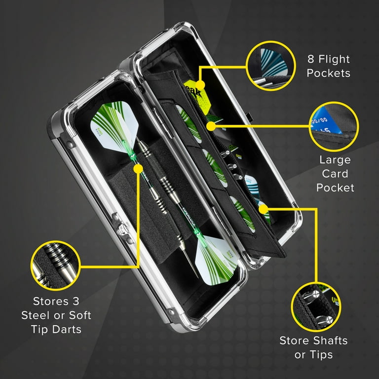 Casemaster Select Étui De Rangement En Nylon Pour 3 Fléchettes Noir