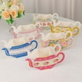 thumbnail image 4 of Efavormart 6 Pack Mixed Paper Teapot Favor Boxes with Vintage Floral Design, Flower Boxes Centerpiece Tea Party Supplies - 10"x3.5"x5", 4 of 5