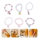 thumbnail image 5 of Pulseras con cuentas acrílicas de 6pcs con el favor de la fiesta colgante unicornio para las niñas de los niños, 5 of 8