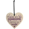 thumbnail image 1 of Friendship Pissing Pants Funny Wooden Plaque Friend Gift Person Picture on String, 1 of 5