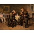 thumbnail image 2 of Włodzimierz J. Makowski 18x15 Gold Ornate Wood Frame and Double Matted Museum Art Print Titled - Conversation, 2 of 4