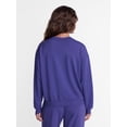 thumbnail image 3 of Way To Celebrate Women's French Terry Knit Long Sleeve Lounge / Sleep Top, Sizes XS to 3X, 3 of 6