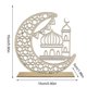 thumbnail image 4 of Madera Led Eid Mubarak Decoración Durable Craft Ornament Gift matsuzay HA043500-01, 4 of 6