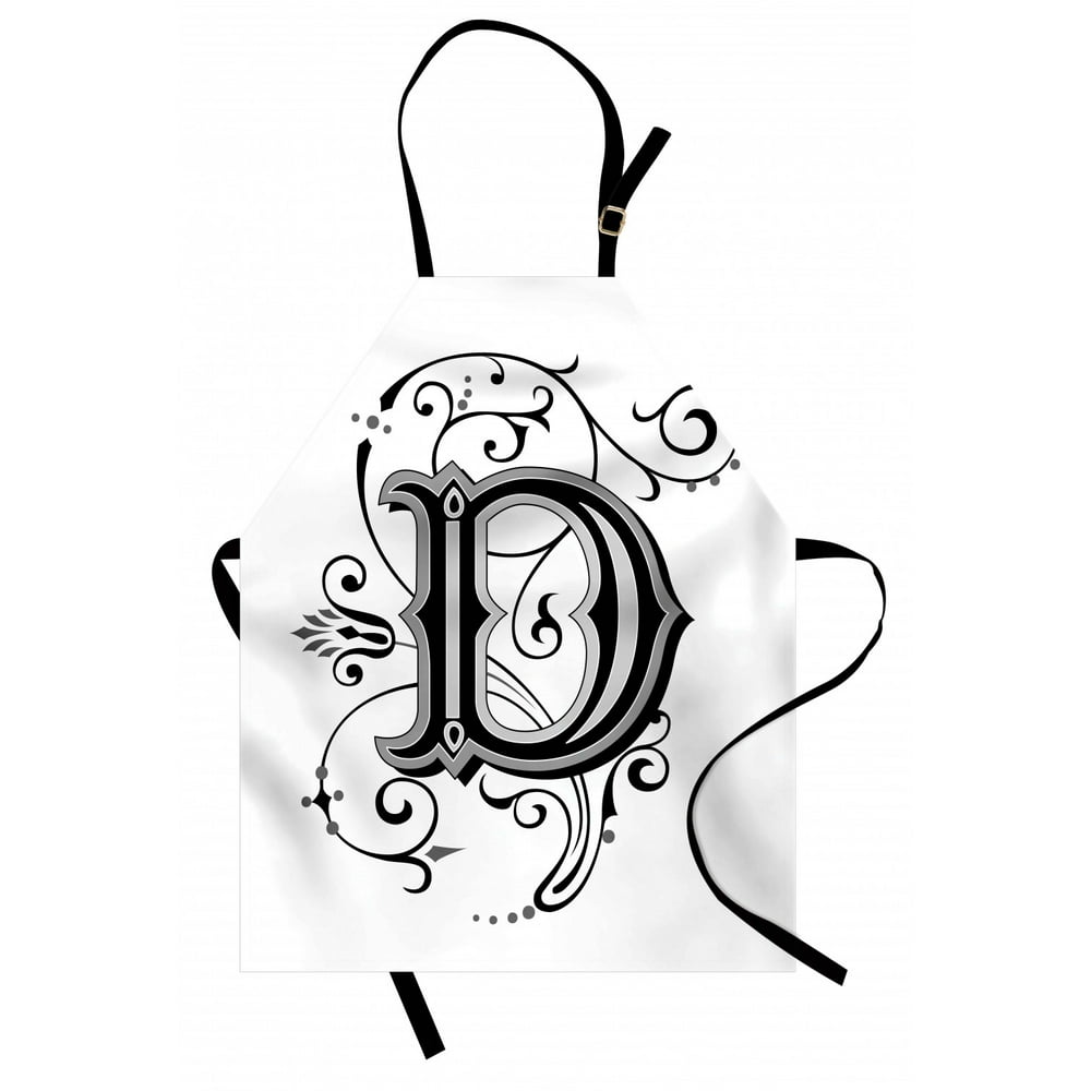 Letter D Apron Initial Letter from Medieval Scrolls Capital D Symbol ...