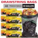 thumbnail image 2 of Bolsas de basura grandes con cordón para cocina, 30 galones, bolsa de basura negra, sin perfume, 48 unidades, bolsas de basura resistentes a BPA, 2 of 5