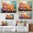 thumbnail image 4 of Designart "Cocktails Glass Representation Colorfuled II" Food & Beverage Floater Framed Wall Decor, 4 of 7