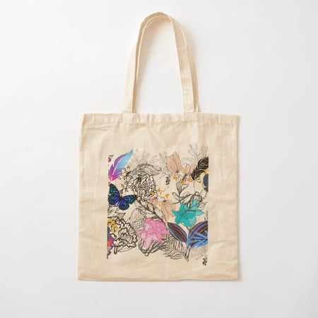Butterflies, Flars N Feathars Canvas Tote Bags, Reusable Shopping Bag