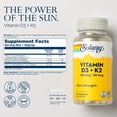 thumbnail image 2 of Vitamina D3 125mcg con K2 50mcg 120 Cáps Solaray apoyo óseo, 2 of 5