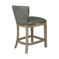 thumbnail image 4 of ROME + OAK Carylnd 26" Swivel Counter Stool in Reclaimed Oak with Grey Vegan Leather Seat, 4 of 6