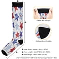 thumbnail image 3 of FREEAMG Pretty Stars Compression Socks for Women Men,Knee High Stockings for Athletic Sports,Running,Travel (20-30mmHg), 3 of 7
