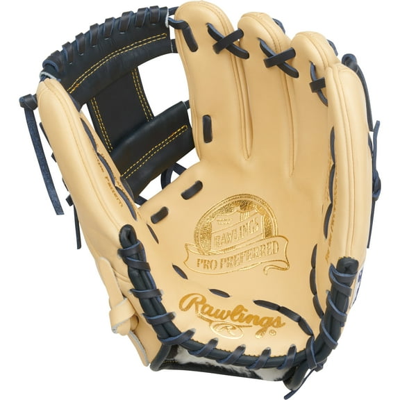 Rawlings Pro Preferred Infield Glove | 217 Pattern | 11.5-Inch | RHT | Camel/Navy