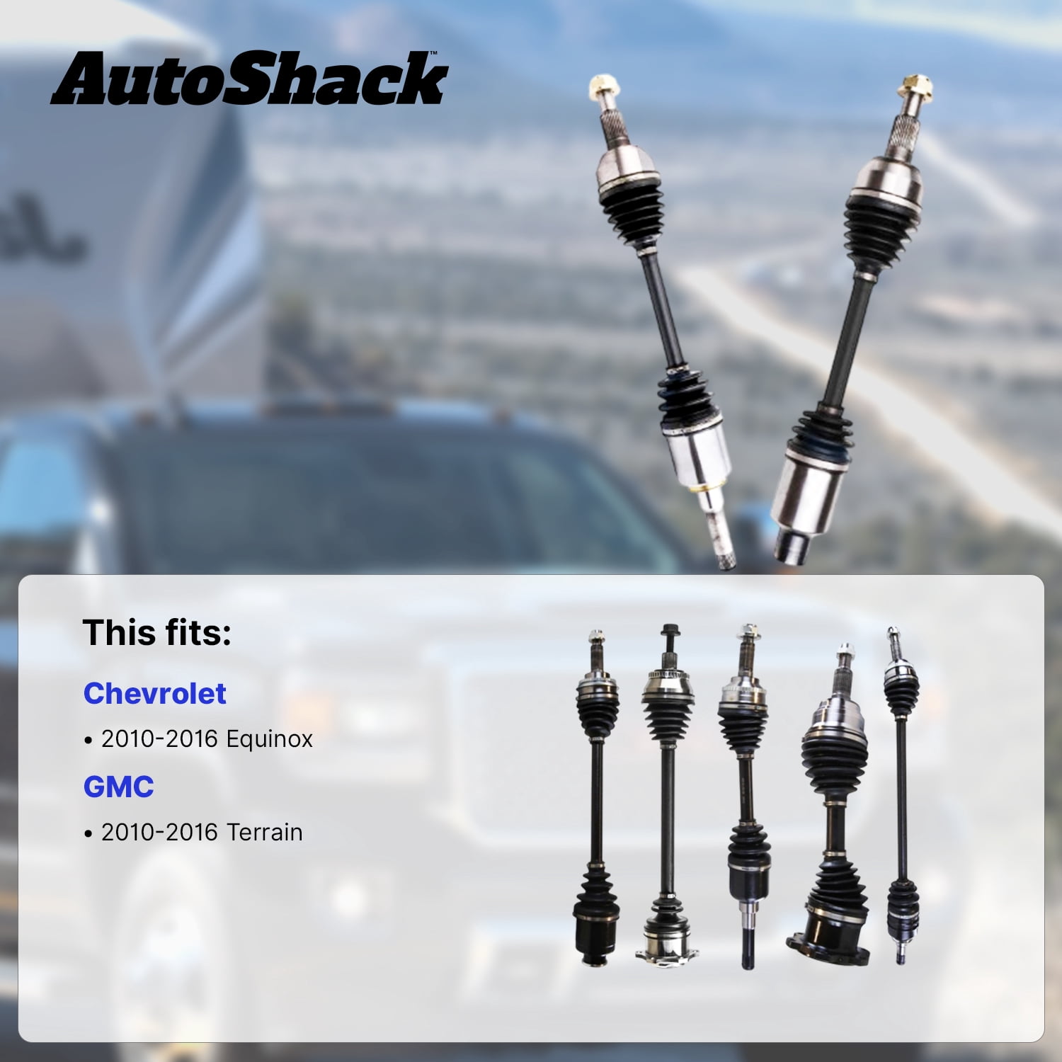 AutoShack Front CV Axle Shaft Assembly for Chevrolet & GMC, Equinox 2010-2016 Terrain 2010-2016, AWD FWD V6 3.0L 3.6L, Right