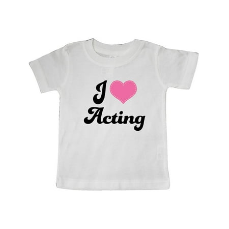 

Inktastic Actress Gift I Love Acting Gift Baby Girl T-Shirt