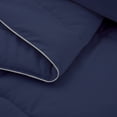 thumbnail image 3 of Peace Nest Hotel Collection Satin Silky All Season Down Alternative Comforter for a Restful Night's Sleep, Navy, Queen, 3 of 6
