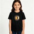 thumbnail image 2 of Girls Graphic Tees Celestial Sun Moon Kids T Shirt Boho Mystical 100% Cotton Short Sleeve Soft Tops 4-13Y, 2 of 5