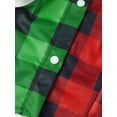 thumbnail image 4 of Family Matching Christmas Pajamas Reindeer Long Sleeve Tops Plaid Pants, 4 of 9