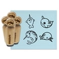 thumbnail image 1 of Narwhal Spotted on Belly Cute Adorable Rubber Stamp Set for Scrapbooking Crafting Stamping - Small 3/4 Inch, 1 of 7