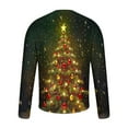 thumbnail image 4 of Brondbend Clothing for Men Christmas Men's a Shirts Long Sleeves Crewneck Pullover Print Comfy Stylish Blouse Loose Fit Anniversary Clothes Gold, 4 of 4