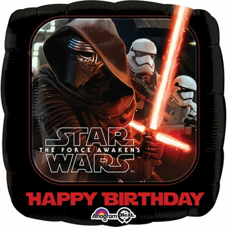 Star Wars Happy Birthday Foil Balloon 18"( Each )