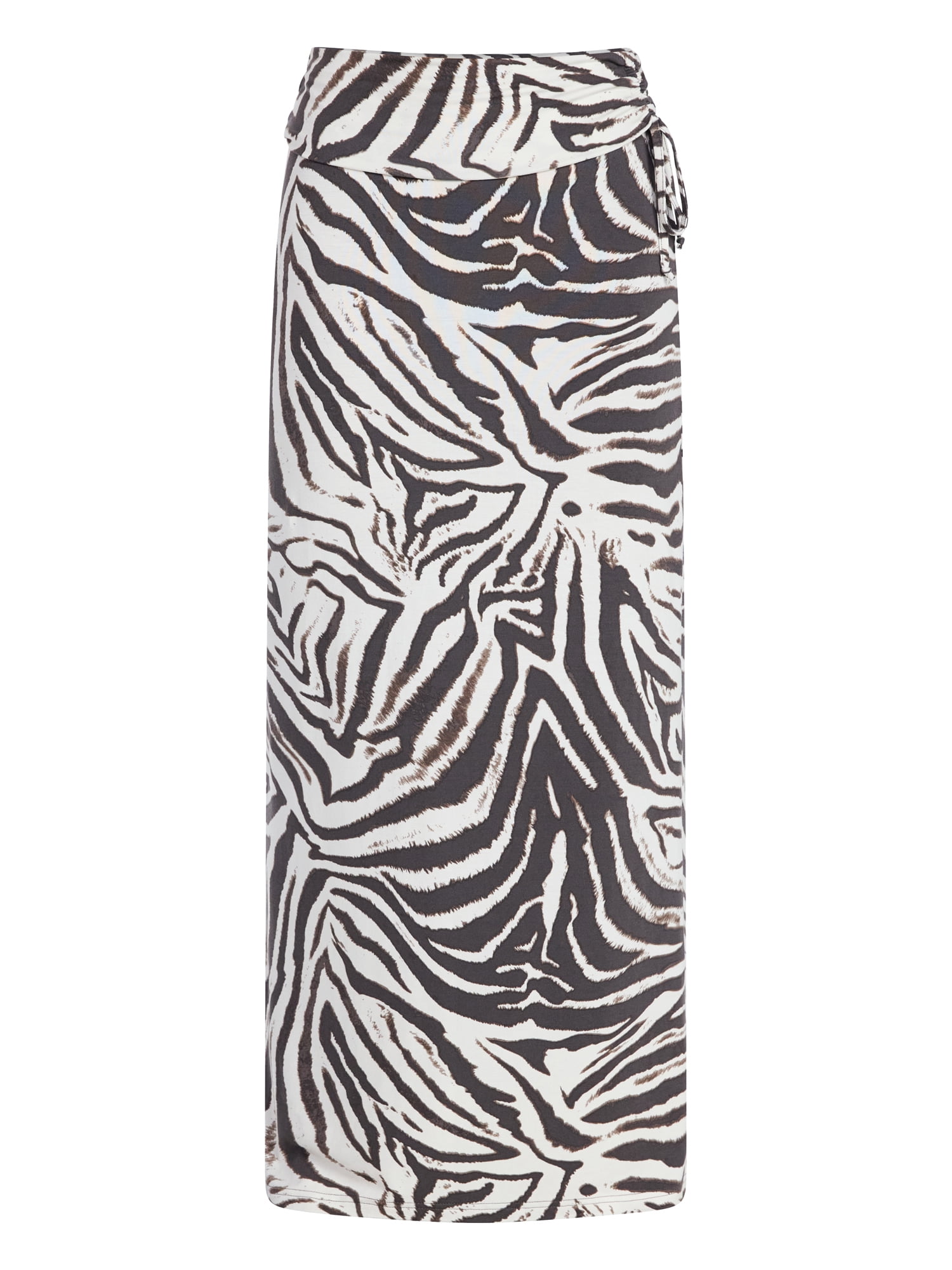 No Boundaries Knit Foldover Maxi Skirt with Side Tie, Women's & Women's Plus XXS-4X