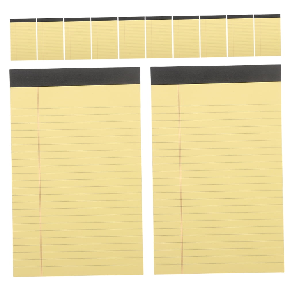 GOOHOCHY Yellow Note Pads for Students Portable and Versatile Use with Tearable Pages Legal Size 8.5 x 11 Inches