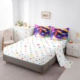 thumbnail image 5 of Feelyou Black Girl Princess Bedding Comforter Set 7pcs, Galaxy Butterfly King Bedding Sets, 5 of 8