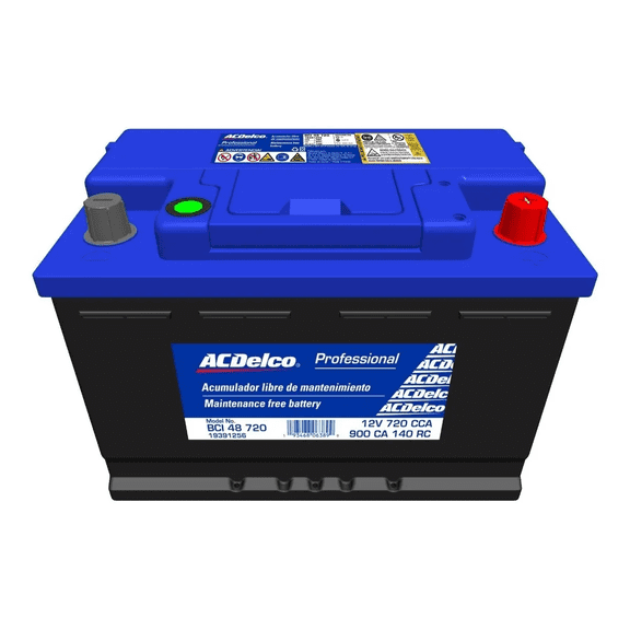 Bateria ACDelco Bora 06-07, Camaro 07-14, Equinox 08-18, Silverado 07-18, Malibu 1.5 L Turbo 16-18 ACDELCO Bateria Plomo-ácido libre de mantenimiento