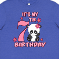 thumbnail image 4 of Inktastic It's My Seventh Birthday with Panda Bear Youth T-Shirt, 4 of 5