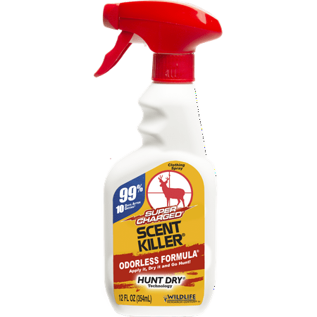 Wildlife Research Center Super Charged Scent Killer Spray 12 fl oz hunting scent elimination spray