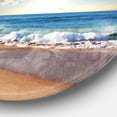 thumbnail image 5 of Designart 'Sea Sunset' Disc Seascape Photography Circle Metal Wall Art, 5 of 5
