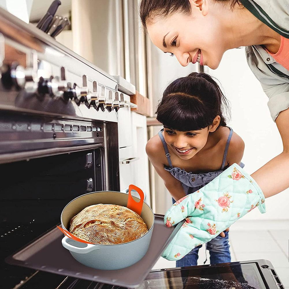 Silicone Baking Mat For Dutch Oven Bread Baking Long Handles Sling Non-stick Kitchen Baking V5O6 G6D8